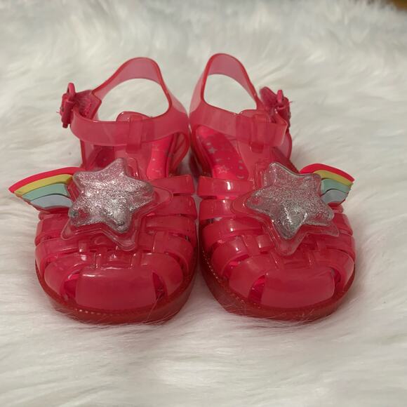 Mini Melissa pink rainbow possession jelly sandals - Picture 2 of 7